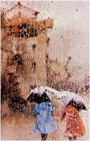 Renzo Santagostini "Giorno di pioggia" - Sez. Stampe Colore Ex-aequo