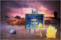 Giulio Montini "Omaggio a Magritte 1" - Pixel d'Oro